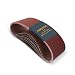 POWERTEC 110450 3 x 21" Sanding Belts | 120 Grit Aluminum Oxide Sanding Belt | Premium Sandpaper For Portable Belt Sander – 10 Pack