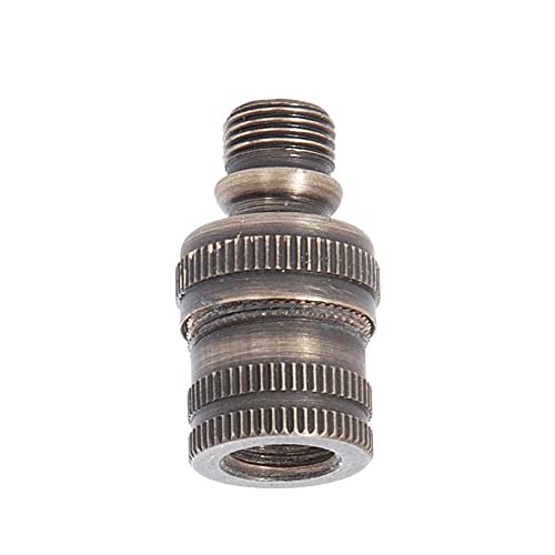 Image of B&P Lamp Knurled Ball Lamp Swivel, Antique Brass