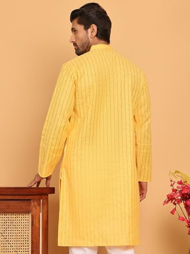 Image of Jompers Men's Cotton Striped Kurtas