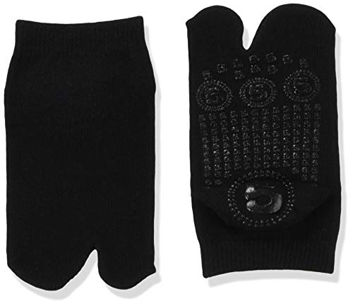 Japanese Black Tabi Ninja Slip Proof Socks - for Adult & Kids' Shoes & Sandals (Black, Kids-M US (10~13)/EU (25.5~29.5))