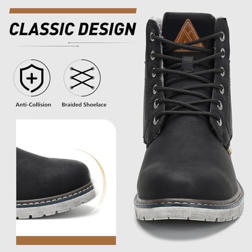 Image of Mishansha Snow Boots for Women Warm Winter Hiking Boots Size 5.5-10.5 | Waterproof Upper, Plush Lining, Removable Fur Insole, Slip-Resistant Outsole Ankle Booties for Cold Weather Walking Outdoor