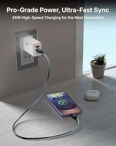 Image of FEDUS ZETTA-X8I 45W Type C to Type C Cable 1M, 5A PD PPS Super Fast Charging 2.0 Original for Samsung Galaxy S26 /S25 /S24 Ultra, iPhone 17 /16 /15 Pro, MacBook, 480Mbps Android Auto Data Sync USB C Cord