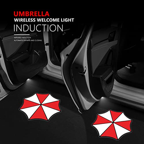 Ceglia For Umbrella Corporation Car Door Lights Logo 2Pcs Car Door Projector Light Led Welcome Lights Car Logo Suitable Fit Resident Evilcar Accessories (Fitumbrella Corporation) (C1) #TOP1