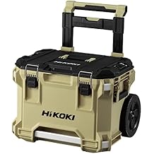 HiKOKI 0037-9488 Multi Cruiser Carrying Box, Sand Beige, Tool Box, Dust Proof, Water Resistant, IP65 Certified, External Dimensions L x W x H 15.7 x 22.0 x 26.8 inches 400 x 560 x 678 mm,