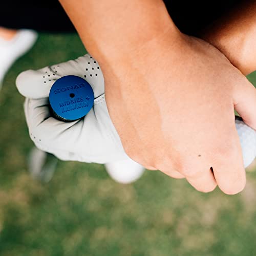 Lamkin Sonar + Standard Golf Grips, Swinging Grips, New Genesis Hybrid Compound, Black/Blue. #TOP6