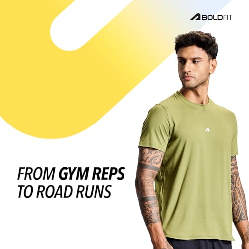 Image of Boldfit Tshirt for Man Regular fit Gym t Shirts for Men Workout Active wear t Shirt for Man Running Mens t-Shirts Running Tshirt for Men Workout Gym wear Mens