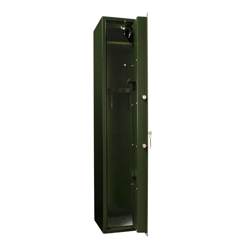 Profirst Tree 5 Waffenschrank Munitionsschrank, Doppelbartschloss inkl. 2 Schlüssel, Innentresor separat absperrbar, Waffenhalter, Putzstockhalterung, Befestigungsmaterial