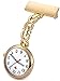 Infirmière Fob Watc Infirmière Montre Suspendue Montre Infirmière Médicale Montre De Poche Femme Quartz Étanche Mignon Étudiant Infirmière Idéal pour Les Médecins Et Les Infirmières,Or,Gorgeous