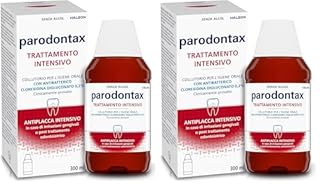 Parodontax Collutorio Clorexidina Trattamento Intensivo, Azione antibatterica e antiplacca per igiene dentale, uso quotidiano, senza alcol, 300 ml (Confezione da 2)