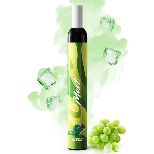 電子タバコ 使い捨て VAPE シーシャ 2000回使用可能 紙フィルター付き 爆煙 水蒸気タバコ 持ち運び ベイプ 禁煙グッズ ニコチン無し MEET マスカット