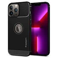 Spigen Custodia rugged Armor compatibile con iPhone 13 Pro Max opaco nero