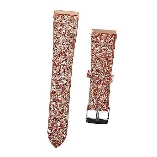Correa de reloj con purpurina en color rosa dorado ideal como regalo elegante para mujer