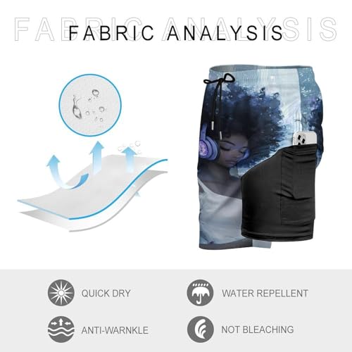 Pantalones cortos de playa negros ideales para paseos veraniegos con bolsillos 6
