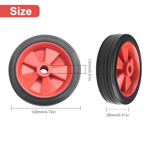Cloudpower 2 Stück Ersatzräder für Luftkompressoren, komplett mit Schrauben, vielseitig einsetzbar, saugfähig, rutschfest, verstärkt, Ersatzräder für Luftkompressoren(12,7 cm)