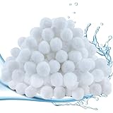 Pool Filterballs für Sandfilteranlagen, 1400g Poolfilterbällchen Sandfilter Bälle für Beste Leistung ersetzt 50kg Filtersand für Pool Filter Schwimmbad Filteranlagen, Aquarium und Poolreinigung