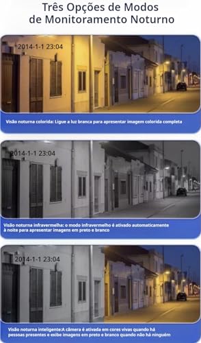 Câmera de Segurança Wi-Fi 6MP Full HD 1080P IP Interna Externa dupla lentes dupla visualizações tecn