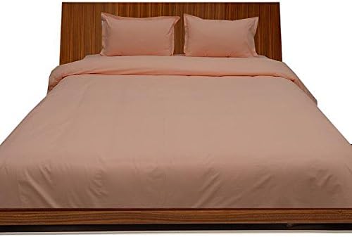 LaxLinen 400TC Super Soft Quality Egyptian Cotton 4PC Sheet Set 18" Inch Extra Deep Pocket King/ Standard or Eastern King, Peach Solid 400-Thread Count