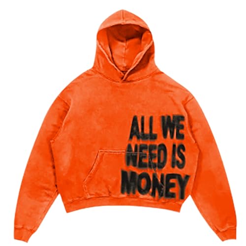 All We Need Is Love Hoodies For Boys Girls Y2K Long Sleeve Sweatshirt Oversized Casual Winter Drop Shoulder Pullover