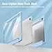 Fintie Hybrid Slim Case for Samsung Galaxy Tab S10 Lite/ S10 FE/ S9 FE 10.9 Inch/Tab S9 11 Inch with S Pen Holder, Shockproof Cover with Clear Transparent Back Shell, Auto Wake/Sleep, Blue