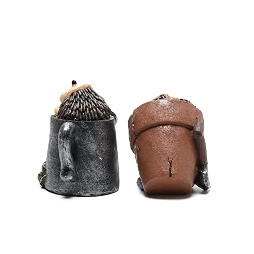 Hodao 2Pcs Hedgehog Figurines Spring Home Decor Spring Hedgehog Decorations Spring Figurines Hedgehog Gifts(Color Hedgehog-2) #TOP2