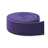 NHAUOPCA 6 Meter 20 mm buntes Gummiband, 2 cm breites Spandex-Bundseil zum Nähen von Kleidungsstücken und für selbstgemachte Modeaccessoires,Dunkelviolett,20mm