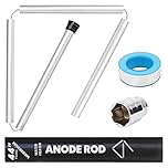 Water Heater Magnesium Anode Rod – Flexible 44” Corrosion Protection Rod, 0.8” Diameter, 3/4” NPT Thread, Works with Reliance, Rheem, Richmond, Kenmore, GE, Tool & Tape Included