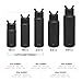 Simple Modern Water Bottle with Straw Lid Vacuum Insulated Stainless Steel Metal Cup Bottles | Reusable Leak Proof BPA-Free Flask for Gym Sports | Summit Collection | 22oz, Midnight Black