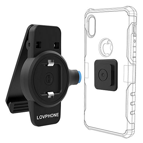 Phone Belt Clip,LOVPHONE Universal Holder with Quick Mount,Easy On/Off for iPhone 14,14 Pro,14 Max,14 Pro Max,13,13 Pro,13 Pro Max,12,12 Pro,12 Pro Max,11,11 Pro,11 Pro Max,X,XS,XR,XS Max,7/8,7/8 Plus