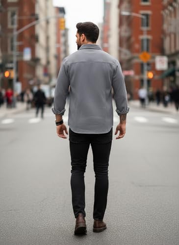Image of Lymio Men Shirt || Solid Shirt for Man || Full Sleeve || Casual Style (Packs Also Available) (Utility)
