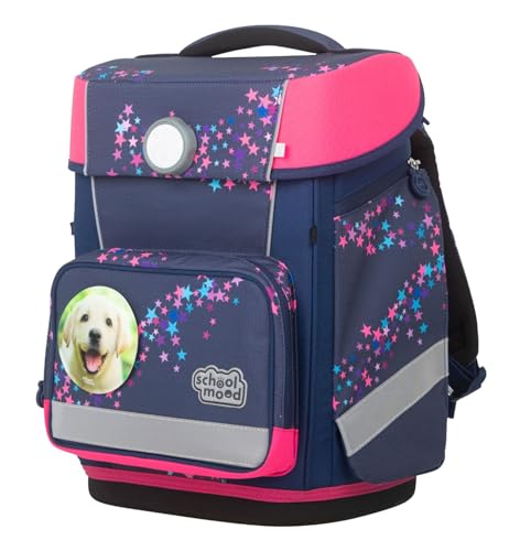 SCHOOL-MOOD Schulranzenset Champion Maxx Leni (Hund) 7-teilig Grundschule Schulrucksack Schulranzen