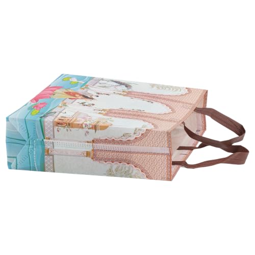 Image of Lavya Medium Size Pack of 20 Pcs Reusable Non-Woven Laminated Gift Bags |For Wedding Gifts, Shagun, Traditional Gifting, Mithai, Dry Fruits Carry Bag (Wedding Special Medium, M-12.5x12.5x4)