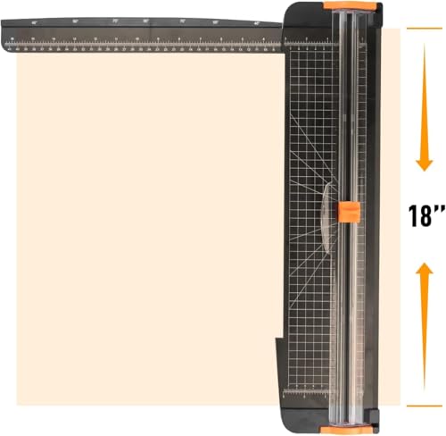 Paper Cutter 18 Inch, Portable Paper Trimmer with 5 Replacement Blades by MAZVYLF - Image 3