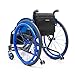 Lightweight Sports Foldable Mute Wheelchair All Terrain Aluminum,Adjustable Footrest Suitable for Teenagers, Adults, Seniors(Blue2,Seat Width 42cm/16.5in)