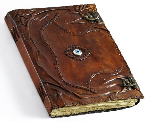 Livre de sorts Hocus Pocus XXL avec couverture cuir, Grimoire de sorcière et Livre d'ombre mystique