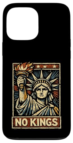 No Kings In America Retro Edgy Protest �X�}�z�P�[�X iPhone 13 Pro Max �p