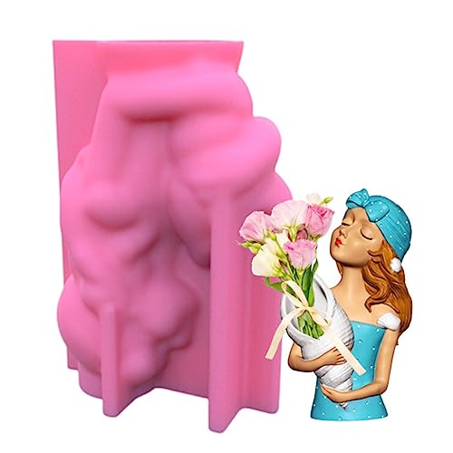 Moule en silicone conque pour pot de fleurs et vase en ciment - 2