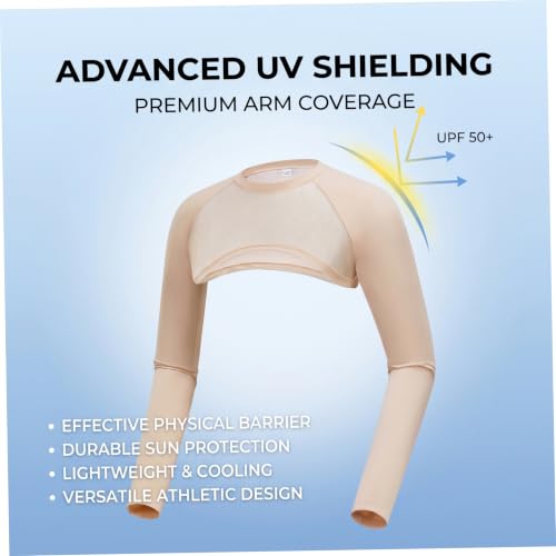 Mangas de protección solar UV UPF50+ de enfriamiento para mujer negro M 6
