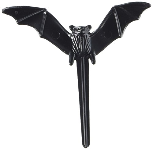 Oasis Supply 506590-24-TATTS Bat-Shaped Halloween Cupcake Toppers (24 Piece) - Food Safe, Reusable Plastic Food Picks cover