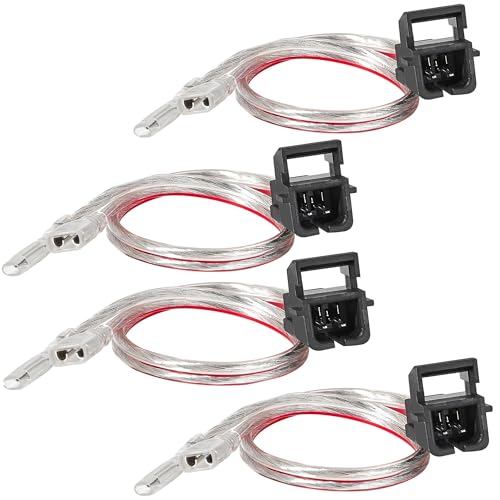 NuIth Door Speaker Wiring Harness Adapter for 1993-2014 GMC Chevy Yukon/Silverado/Sierra/Express, for 1987-2006 Buick Cadillac Install Aftermarket Speaker Wire Cable Plug, 4PCS