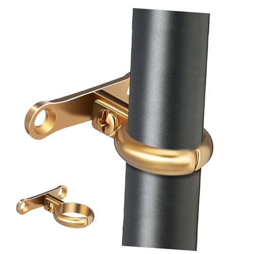 VALICLUD Soporte de latón ajustable para tubos, diseño pesado para el hogar, techo o pared, abrazadera de tubo