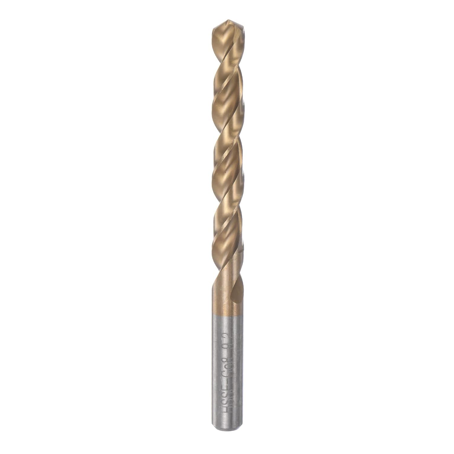 HARFINGTON Twist Drill Bit 8.3mm Titanium Coated (HSS-E) M42 High Speed Steel 8% Cobalt Straight Shank for Stainless Steel Aluminum Alloy Metal