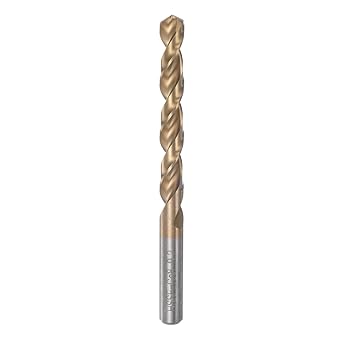 HARFINGTON Twist Drill Bit 9.2mm Titanium Coated (HSS-E) M42 High Speed Steel 8% Cobalt Straight Shank for Stainless Steel Aluminum Alloy Metal