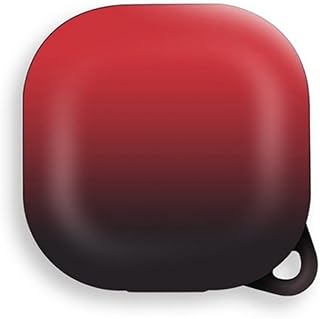 Gpack Samsung Galaxy Buds Pro ile Uyumlu Kılıf, Kancalı Çift Renk Sert Plastik, Kırmızı