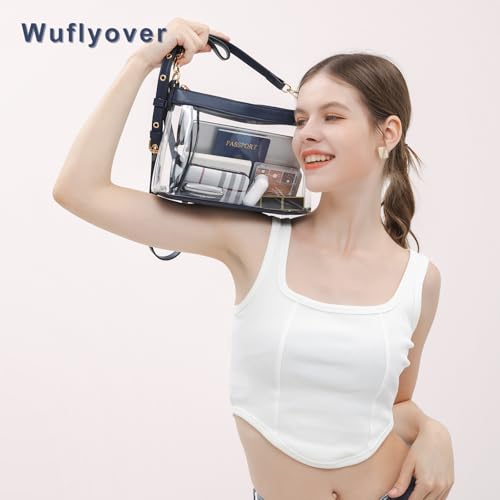 Image of Wuflyover Clear Bag for Stadium Events, Clear Purse for Women