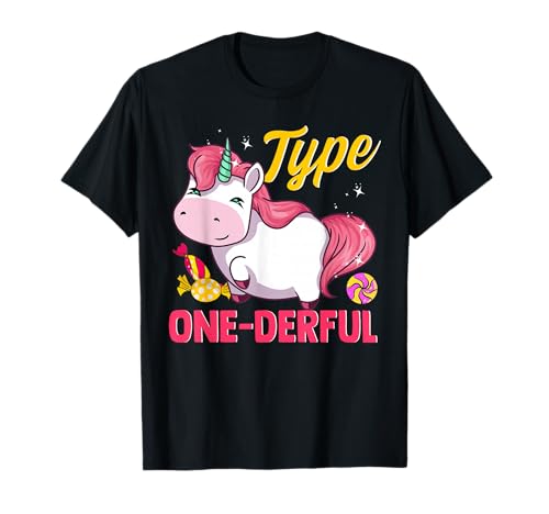 Type One-Derful Unicorn Type 1 Diabetes T1D Cute Funny Gift T-Shirt