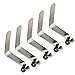 UP100 50pcs Stainless Steel Seawater Kayak Paddle Tent Pole Push Hollow Button Spring Clips Snap Locking Tube Single Pin