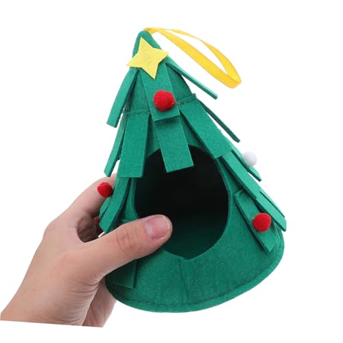 Cage à oiseaux perroquet de Noël et cachette de hamster Kombiuda verte