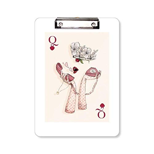 Porte-bloc avec motif cœur Q A4, une idée cadeau originale pour amateurs de cartes