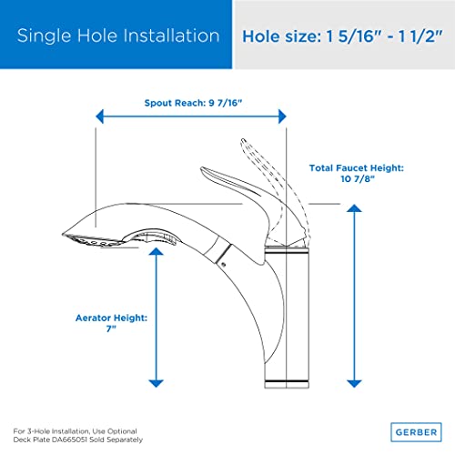 Gerber D455221Ss Antioch 1H Kitchen Faucet, Stainless Steel #TOP1