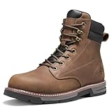 NINGO Steel Toe Work Boots for Men, Water Resistant...